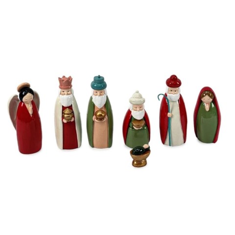 NATIVITA' 7 FIGURE BRIDGER ROSSO-VERDE-BIANCO